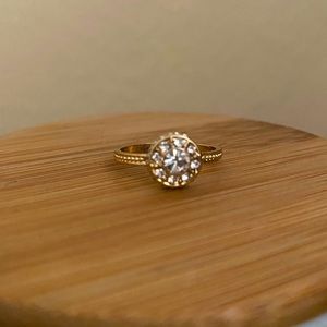 Gold plated sterling silver ring. Size 7